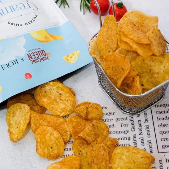 Creamy Tuscan Salmon Potato Chips Munching Queen 90Gr