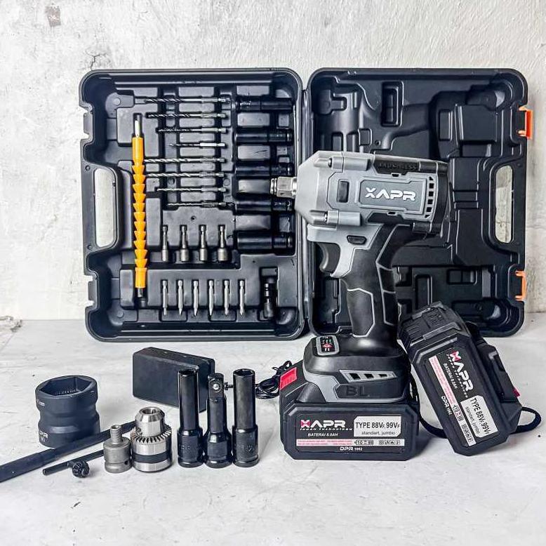 TERBARU 2026 APR Impact Wrench Cordless JUMBO 600NM Impact Baterai Brushless Impek Buka Baut Mobil C