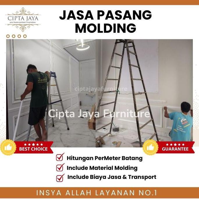 TERBARU|TERMURAH|BARU|PREMIUM|TERLARIS|GARANSI|DISKON|PROMO JASA PASANG WALL MOLDING MOULDING PVC HI