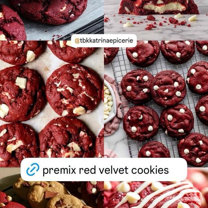 PREMIX RED VELVET COOKIES 500 GRAM TEPUNG INSTANT UNTUK KUE KERING