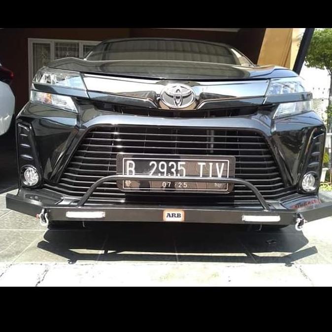 Paketan Tanduk Depan Belakang Mobil Avanza / Xenia / Veloz 2019 - 2021 Model Towing Bar Merek Arb Ko