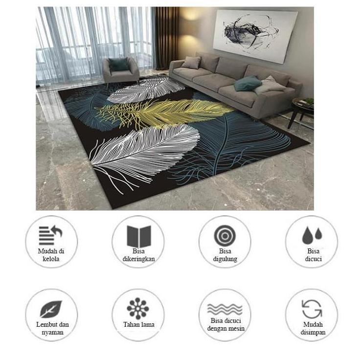 Promo Karpet Ruang Tamu Anti Slip Lembut Dan Motif
