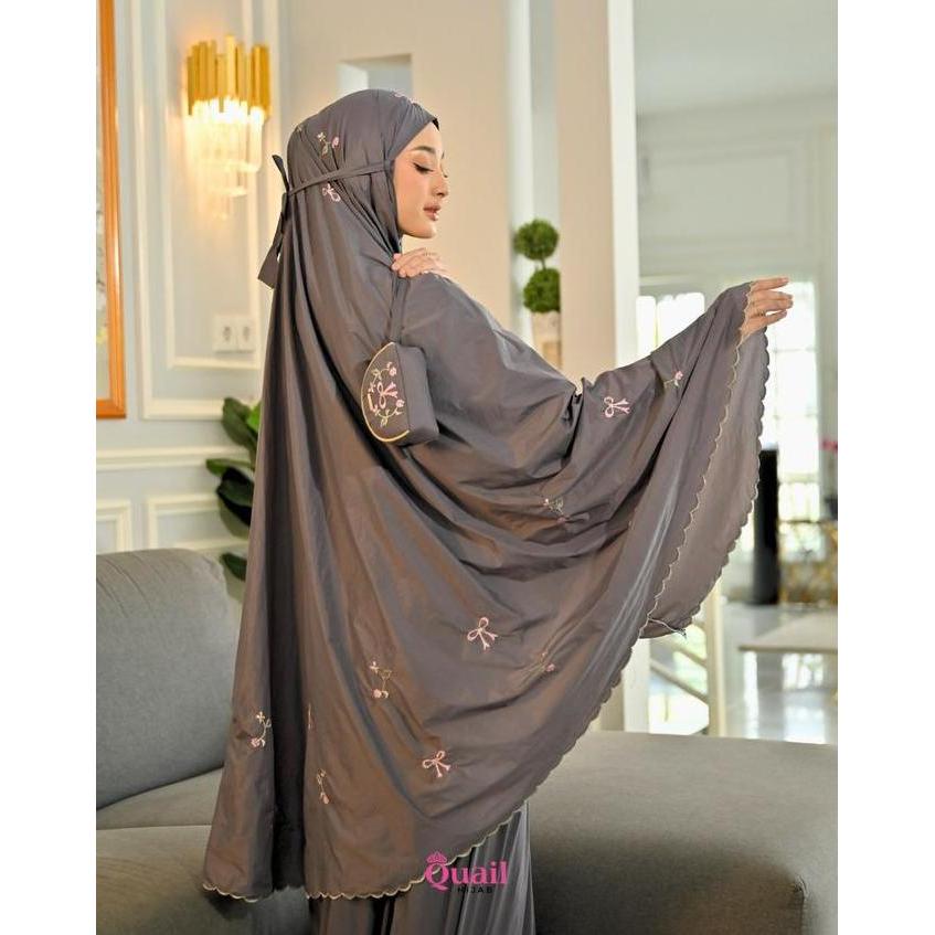 Quail Hijab - Haruka Mukena Travelling | Mukena Travel | Mukena Printing | Mukena Bordir | Mukena FR