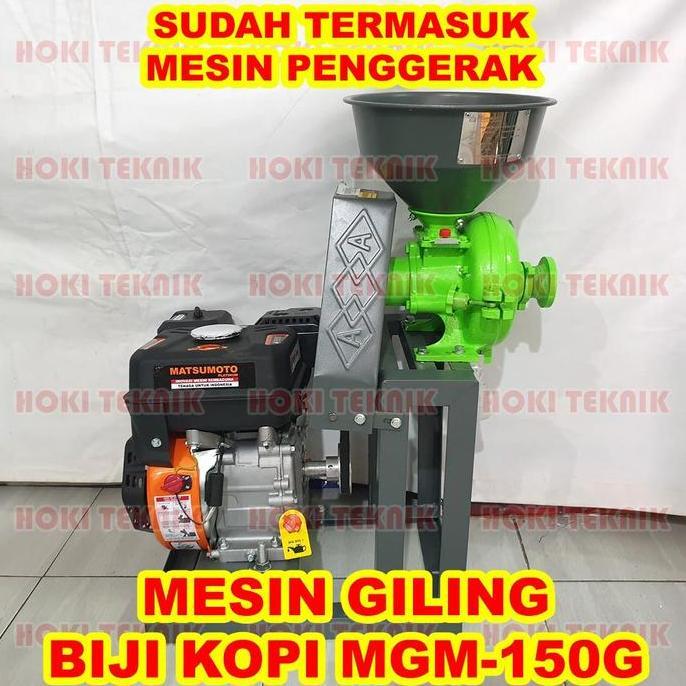 Terlaris Mesin Penepung Penggiling Giling Biji Kopi Besar Mahkota Mgm-150G Mesin Bensin
