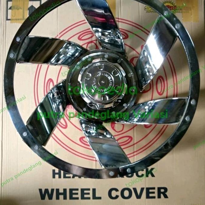 Dop Roda Mobil Ring 16 Mobil Truk Warna Chrome Belakang 2 Pcs Bahan Besi Terbaik