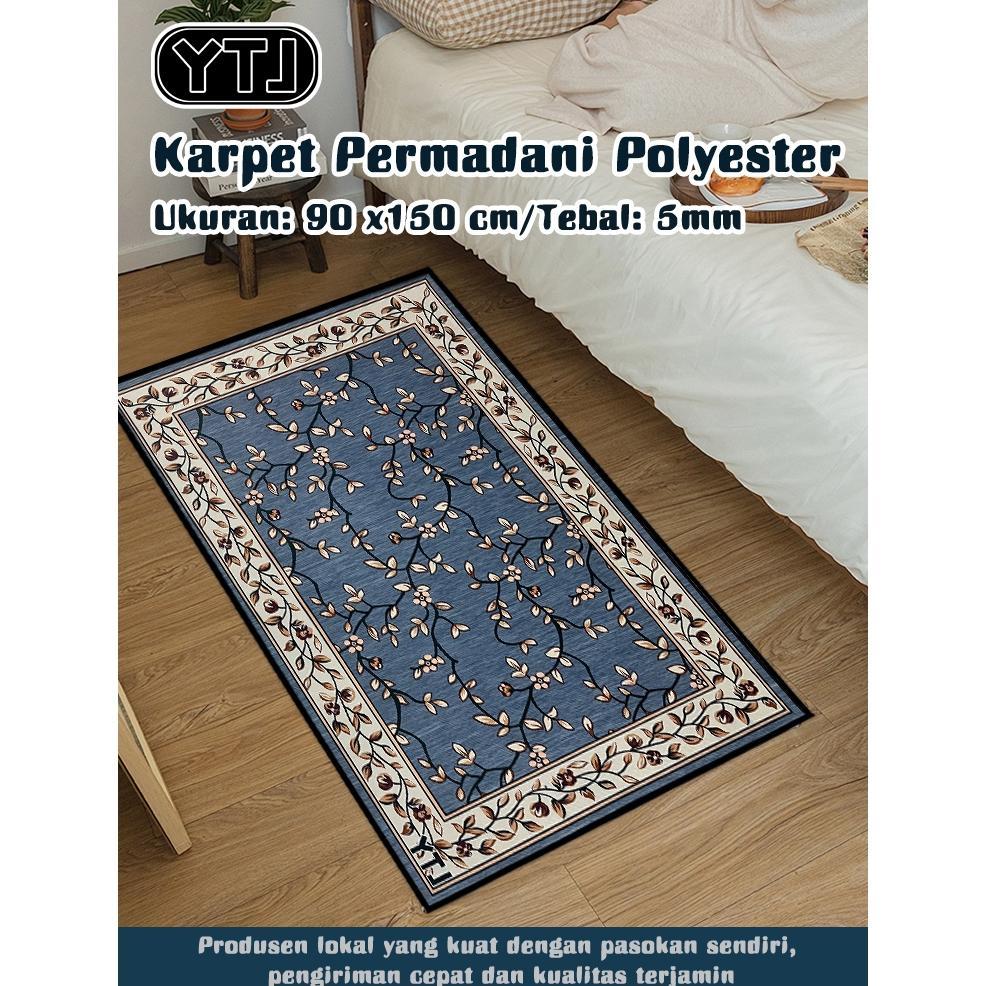 Hj-45 Ytj Karpet Permadani Polyester Uk 90X150 / Karpet Lantai Motif Eropa Style / Karpet Turkey Ber
