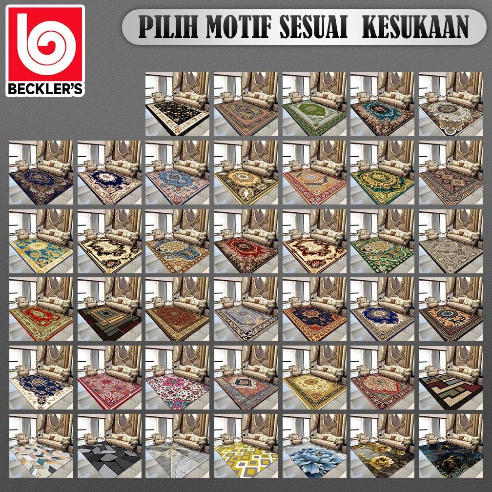 Fx-2 (Beckler'S) Lokal Karpet Lantai 100X150Cm Permadani Eropa Premium Bahan Polyester Anti Slip Fx-