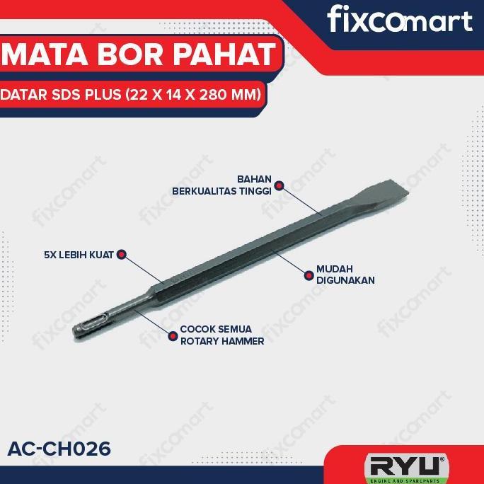 Soon- Mata Bor Pahat Datar Sds Plus / Sds Plus Flat Chisel