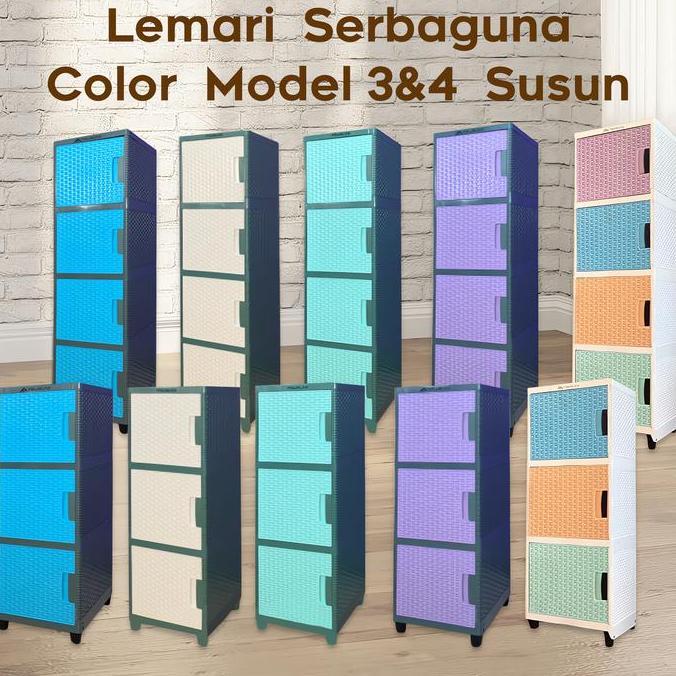 FLASH SALE - LEMARI PLASTIK/LACI PLASTIK/LEMARI  kecil/lemari plastik club flip/rak baju/lemari box 