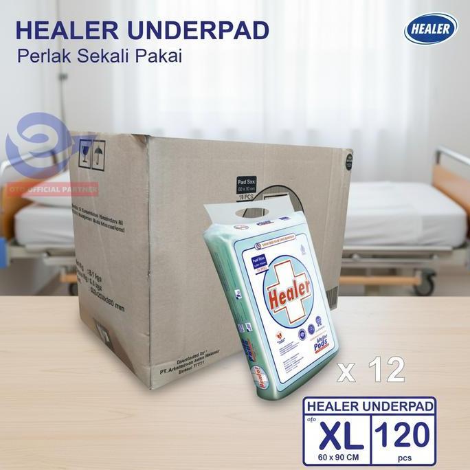 HARGA GROSIR - HEALER Underpad Perlak Sekali Pakai Menyerap Cairan 60x90cm isi 120pcs