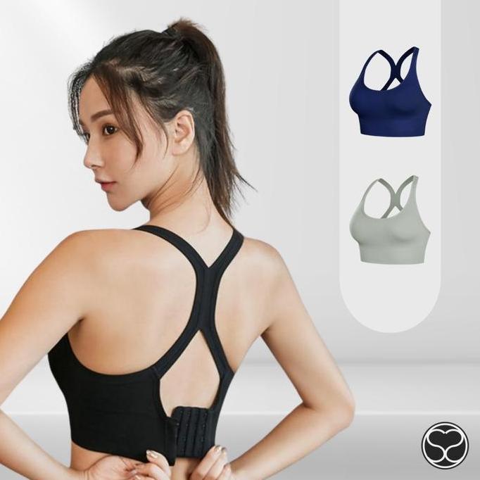 HARGA SAHABAT - SecondShape - X Bra Sport Bra Wanita Olahraga Yoga Gym Fitness