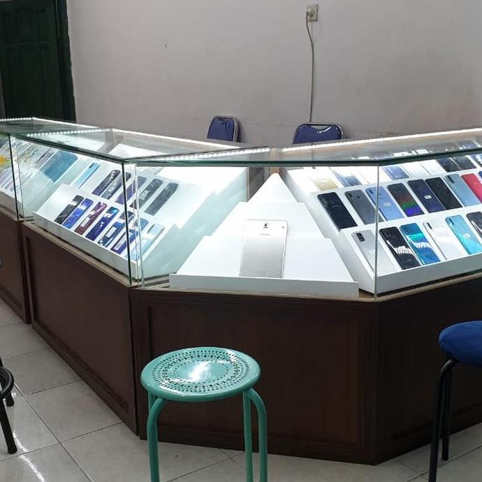 Terlaris Etalase Kaca / Etalase Konter Hp / Etalase Hp / Etalase Hpl