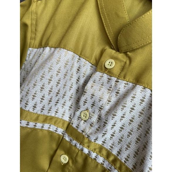 Koko Couple Ayah Dan Anak Warna Hijau Lime Lemon Songket Gratis Ongkir