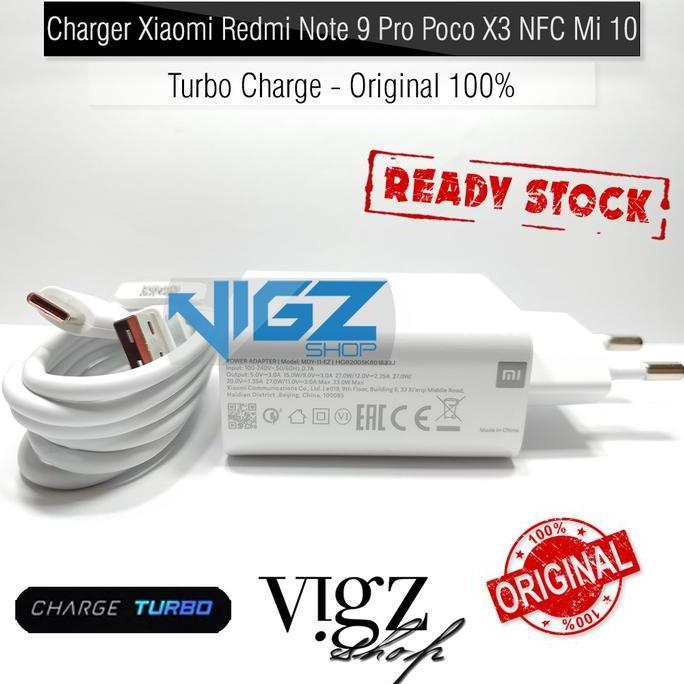 Charger Xiaomi Redmi Note 9 Pro Poco X3 Nfc Mi 10 Turbo Charge Ori Big Sale