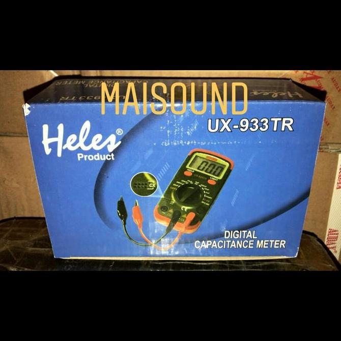 TERBARU - Kapasitor Meter HELES UX 933 TR Capacitance meter ux933tr