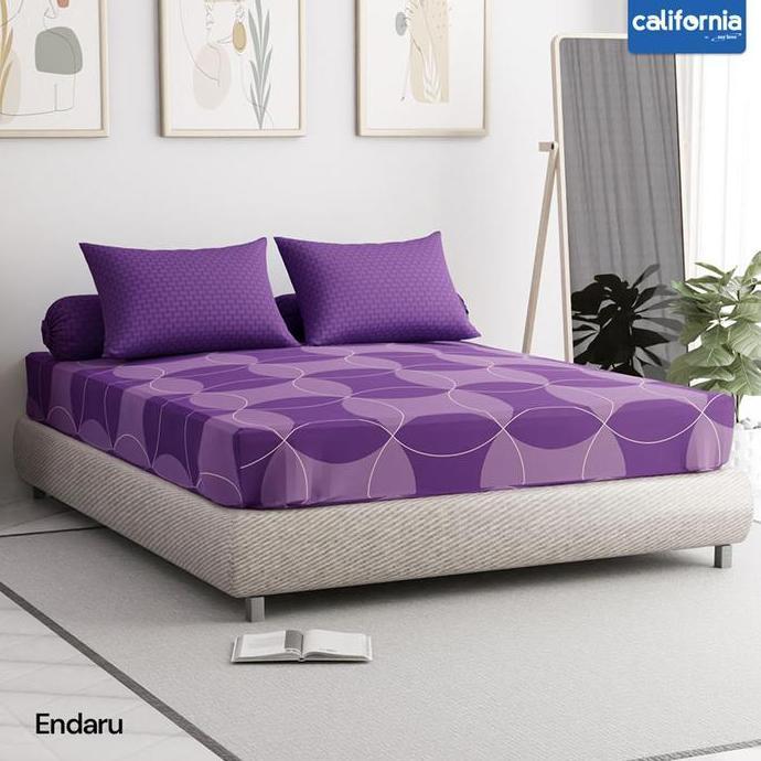 BEBAS ONGKIR - CALIFORNIA Sprei California King Fitted Bantal 4 ukuran 180x200 Sprei California Bant