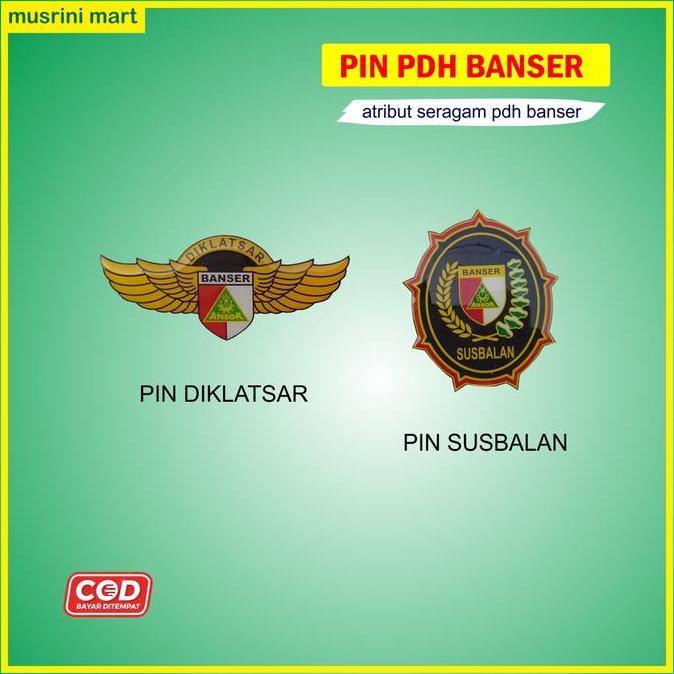 Pin Susbalan Banser Pin Diklatsar Banser Atribut Seragam Pdh Banser Musrini Mart