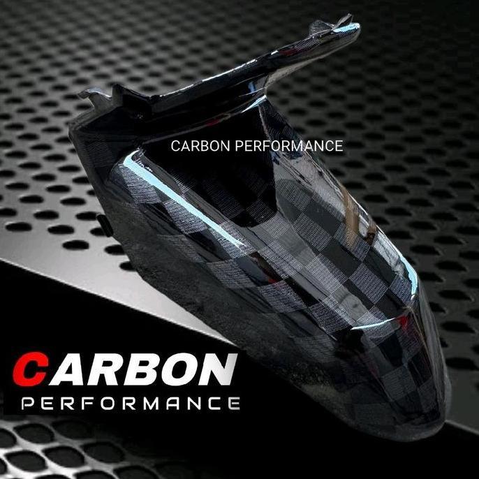 Sambungan Buntut Beat Delux 2020-2023 Carbon Catur Sambungan Spakbor Belakang Variasi Carbon Motorcy