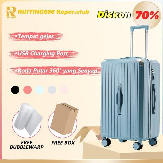 BEBAS ONGKIR - RUIYING66 Koper.clubA981 Koper multifungsi murah, koper kabin dengan port pengisian U
