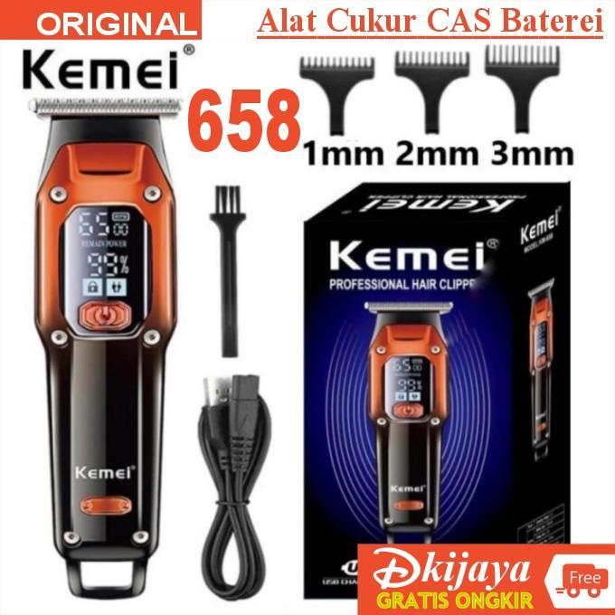 NEW Alat Cukur Rambut KM 658 Kemei hair trimmer Cukur kumis jenggot KM-658 KEMEI 658 [terbaik][terla