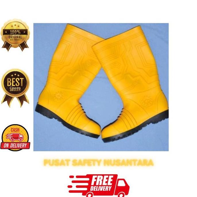Termurah / Hot Sale Sepatu Safety Boot Ergos Kuning / Sepatu Safety Boot Proyek / Sepatu Safety Boot