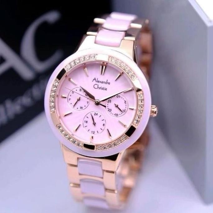 Terlaris Ac 2299 Jam  Tangan Wanita Keramik Alexandre Christie  Ac2299 Ac 2299