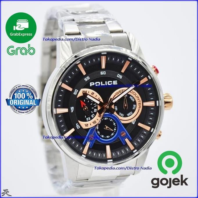 Terlaris Baru Jam Tangan Police Pria / Jam Original Model P-14999Jsb-02