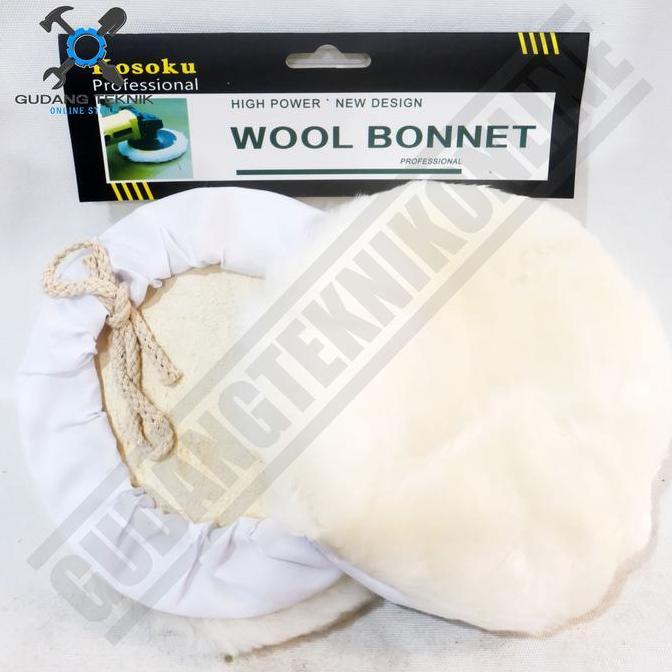 GUNMED Kosoku Wool Bonnet 1 Set 2pcs Poles 7 inch Busa Wool Poles 7" Wol Busa Poles Body Mobil motor