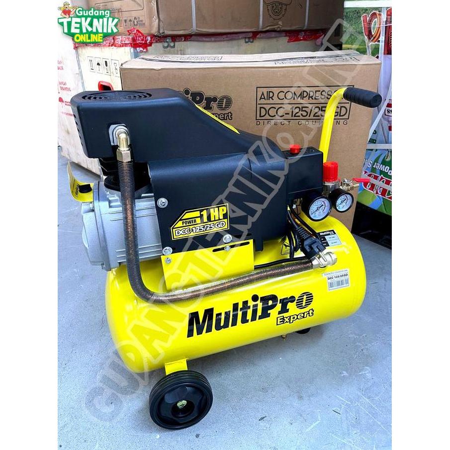 RXT Kompresor Angin 25L MULTIPRO DCC-125/25 GD 1HP LISTRIK  / Kompresor Air Compressor Udara 25 Lite