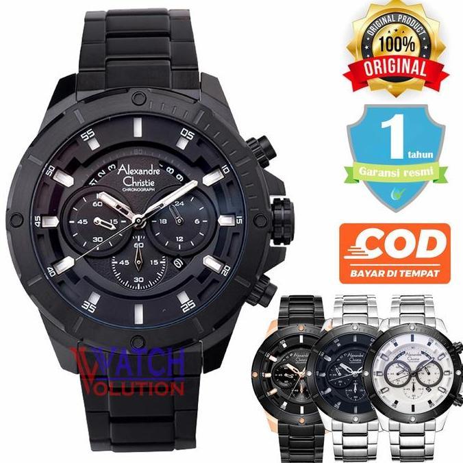 Terlaris Jam Tangan Pria Alexandre Christie Ac 6529 Mc Original