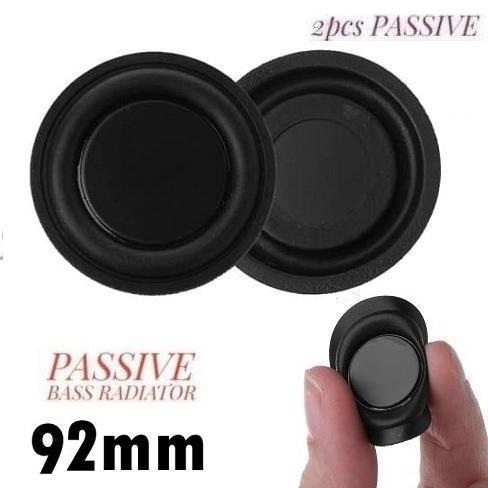 2 PCS WOOFER VIBRATION MEMBRANE 92MM BASS RADIATOR PASSIVE SPEAKER DIY PASIF PENGUAT BASS SPIKER BOX