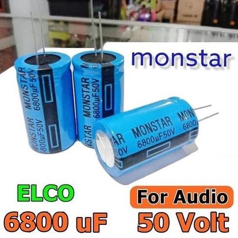KAPASITOR ELCO 6800UF 50V HIGH QUALITY ELKO 6800 MIKRO 50 VOLT 50V 6800UF 50V 6800UF/50V CAPACITOR