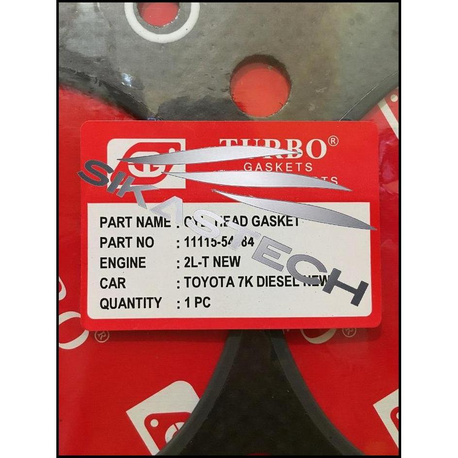 DISKON 11115-54084 PAKING KOP DEKSEL PACKING CYLINDER HEAD GASKET TOYOTA 2L KIJANG SGX LGX KRISTA KA