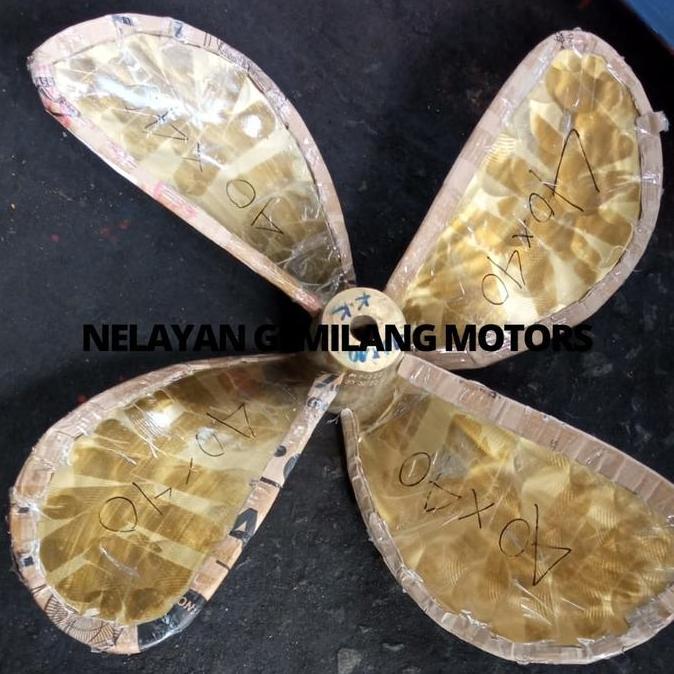 Terlaris Kipas Kuningan/Baling Baling Kuningan Kapal Uk 4040 Cap Dua Ikan