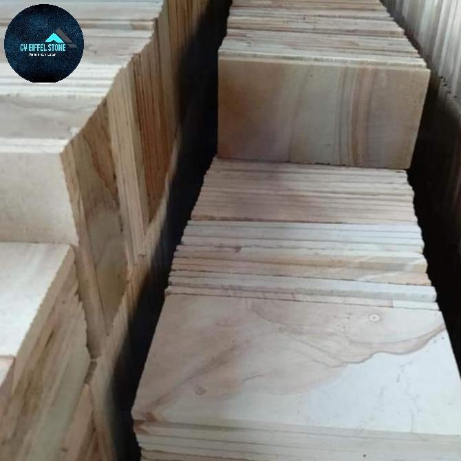 Batu alam dinding palimanan palem rata mesin ukuran 20x40 - isi 12pcs LA