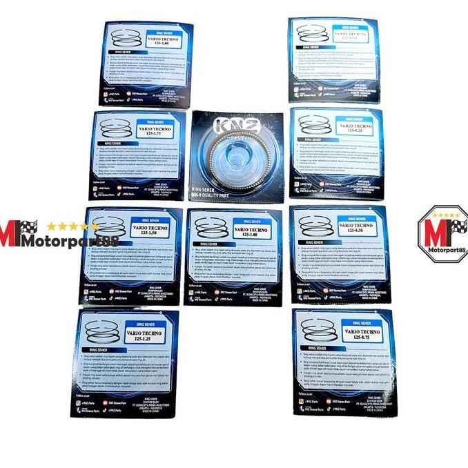 RING PISTON SEHER VARIO TECHNO 125 VARIO 125 FI LED OLD NEW KWN KNZ terlaris