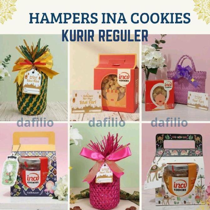 Parsel Ramadhan Paket Hampers Lebaran Kue Kering Ina Cookies Khusus Kurir Standar Jar Kaca 400 Ml & 
