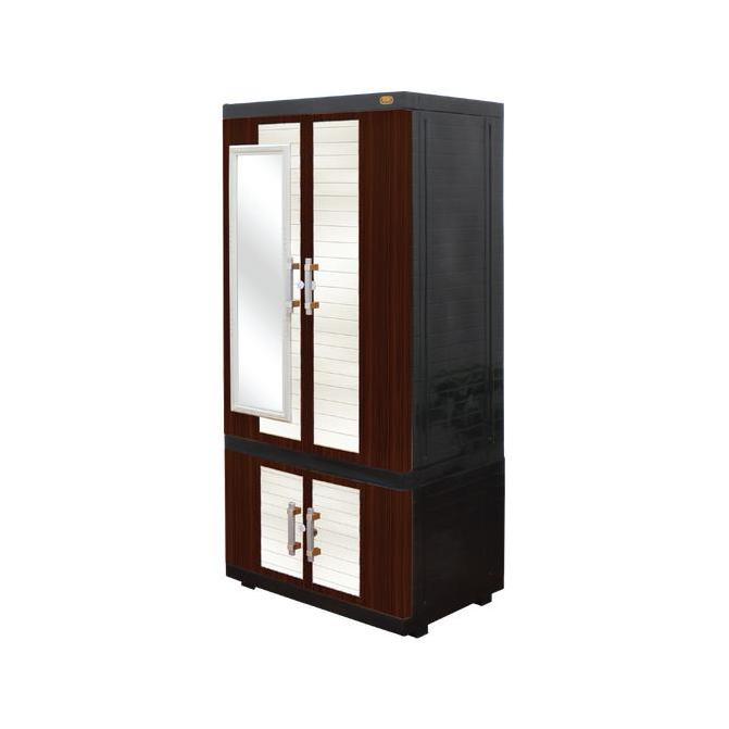 Naiba - Lemari Msc Naiba Fit Gantung Ebony  Mirror Plastik Furniture  Asli Naiba