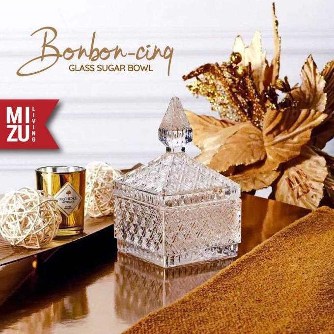 TERBARU|TERMURAH|BARU|PREMIUM|ORIGINAL|GARANSI|DISKON|PROMO MIZU BONBON-CINQ GLASS SUGAR BOWL GLASS 