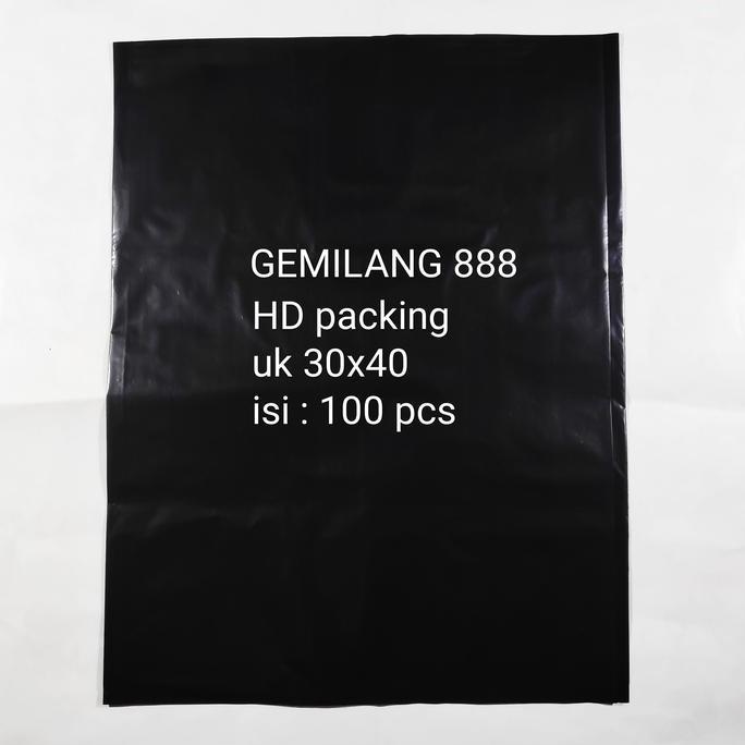 Confezione- Hd Packing Hitam / Plastik Packing Hitam Uk 30X40 (Isi 100 Pcs) - Plastik  Packing - Pla