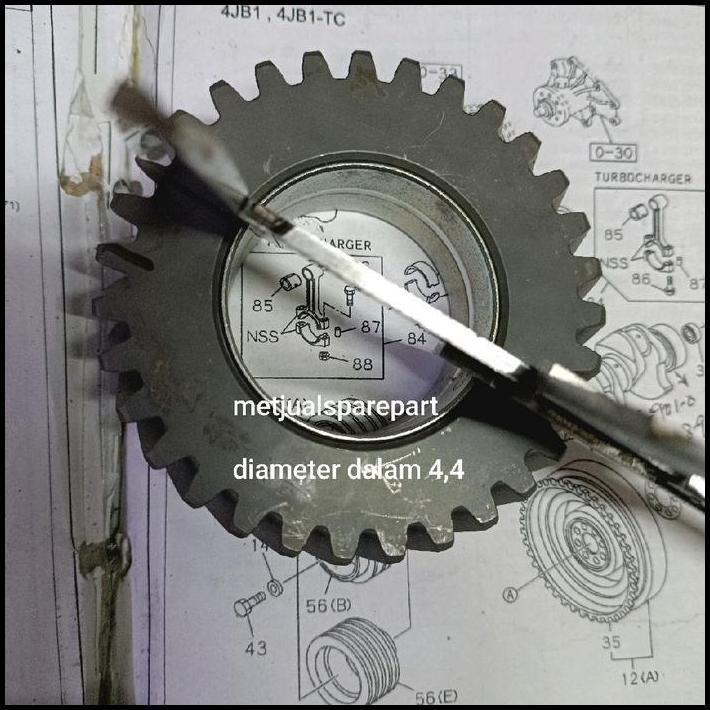 TERBARU GIGI IDLE GEAR GIGI PENGHUBUNG TIMING CAMSHAFT NOKEN AS ISUZU ELF NHR 55 NHR 55 