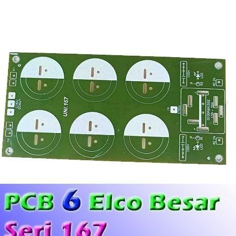 PCB PSU 6 ELCO BESAR SERI 167 POWER SUPPLY PENYIMPAN TEGANGAN 6 ELCO KAPASITOR POWER BANK