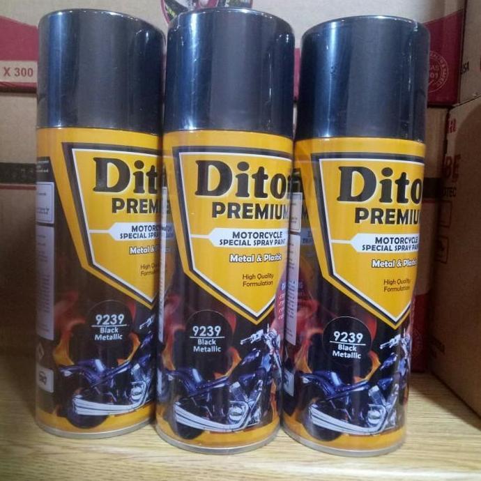 Attrezzo- Pilox Pilok Diton Black Metallic 9239 Diton Premium Hitam Kilap 400Cc
