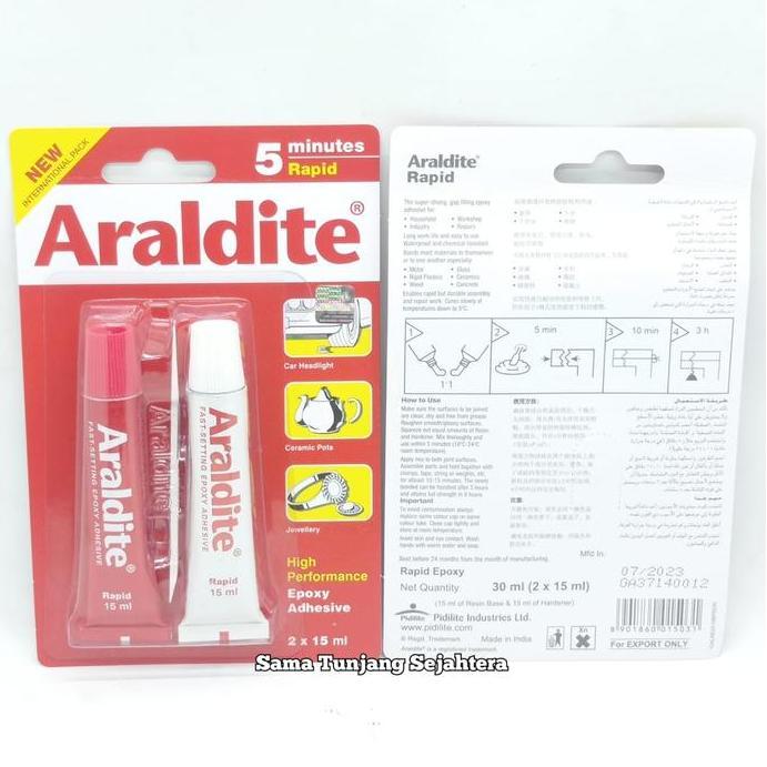 Potere- Lem Araldite Red - Araldite 5 Minutes Rapid