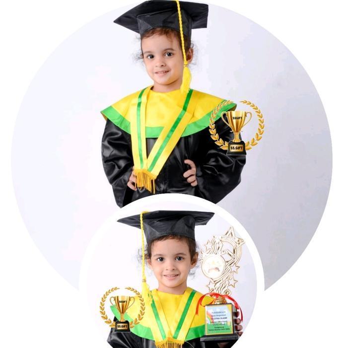 Bisa Cod - Baju Wisuda | Toga Wisuda Anak | Toga Wisuda Tk | Toga Wisuda Paud Fashion