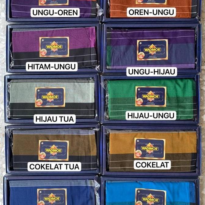 Wadimor Sarung Tenun Kombinasi Jari-Jari Duplex Katun Muslim Dewasa