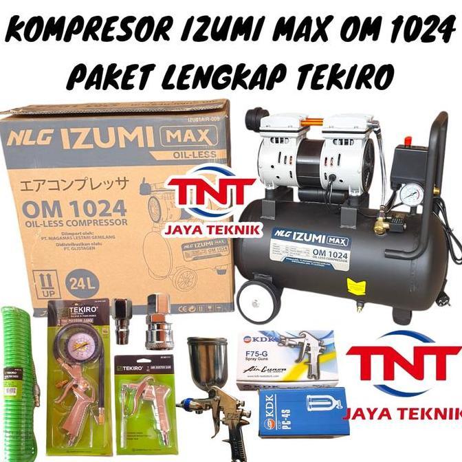 Kirimkirim- Izumi 24 Liter Ol 10-24 Kompresor Oilless Izumi 1Hp 24Liter Ol 1024