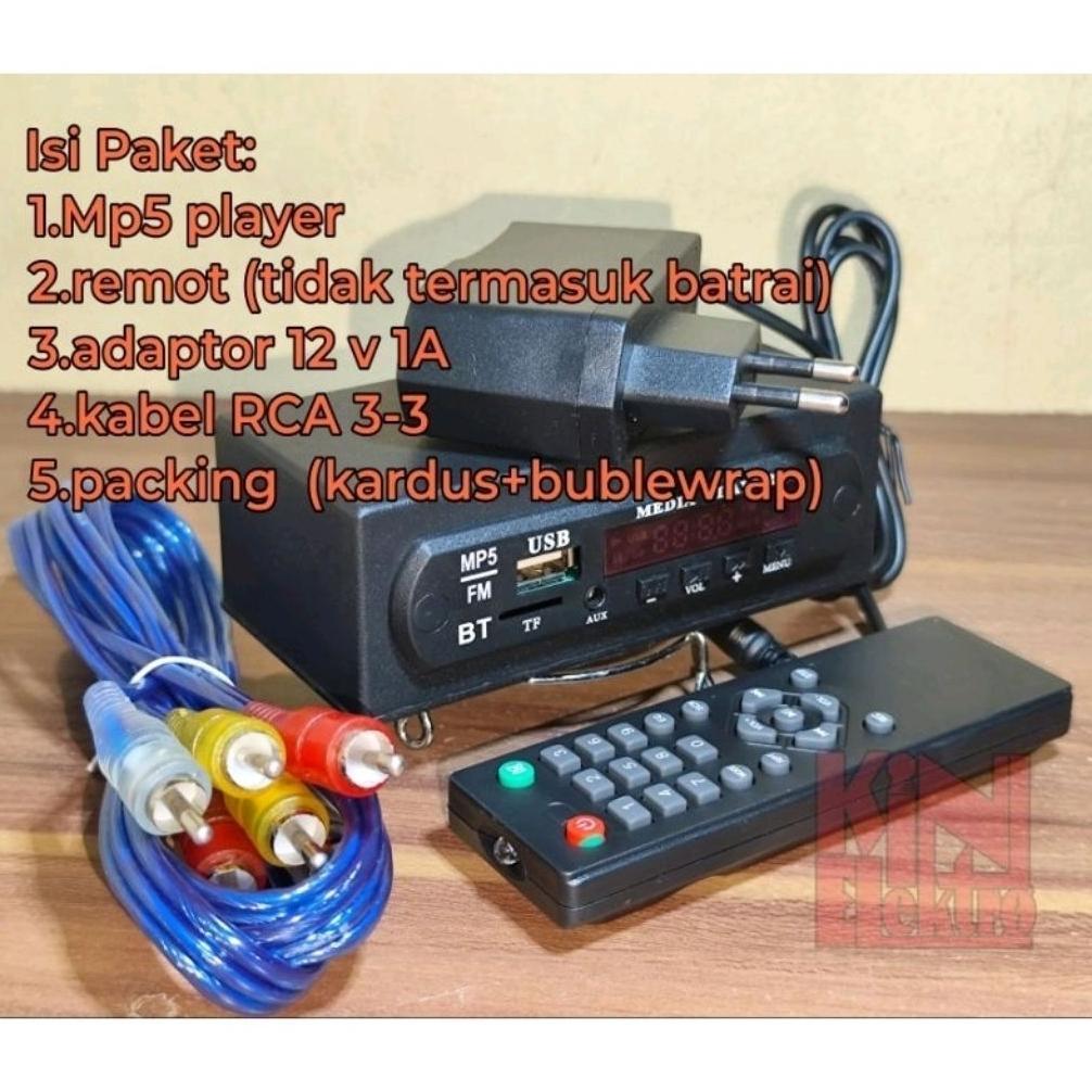 Aebrand Mp5 Modul Vidio Bluetooth 12V Splash Screen Plus Box+Adaptor / Mp5 Video Player Bluetooth 12