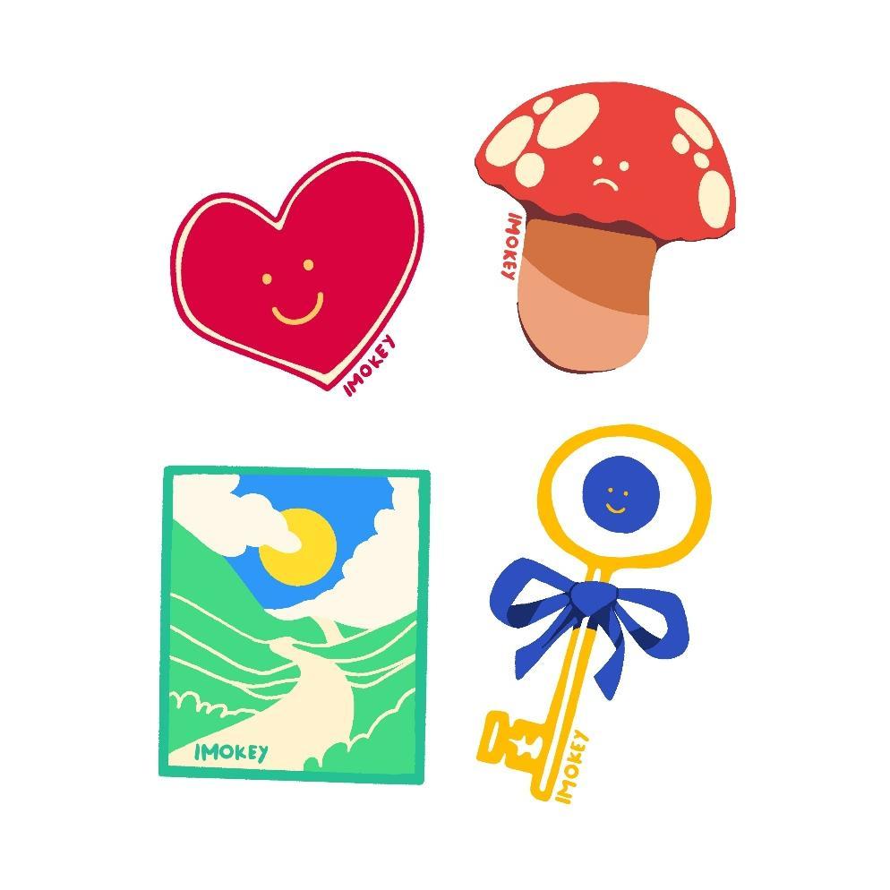 IMOKEY Bag Charm | Acrylic Charm | Keychain Acrylic | Gantungan Kunci