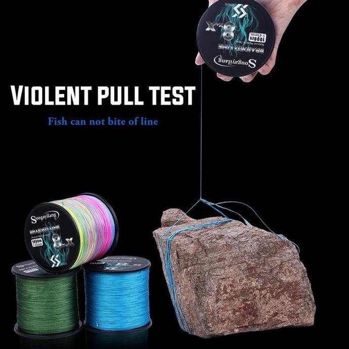 Tsurizao- Sougayilang Senar Pancing Pe 300M 500M 1000M 9X Strands Braid Fishing Line Pe Fishing Line